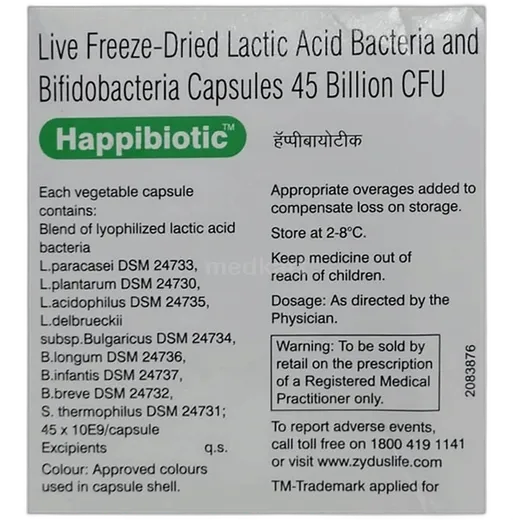 happibiotic ds capsule 10's